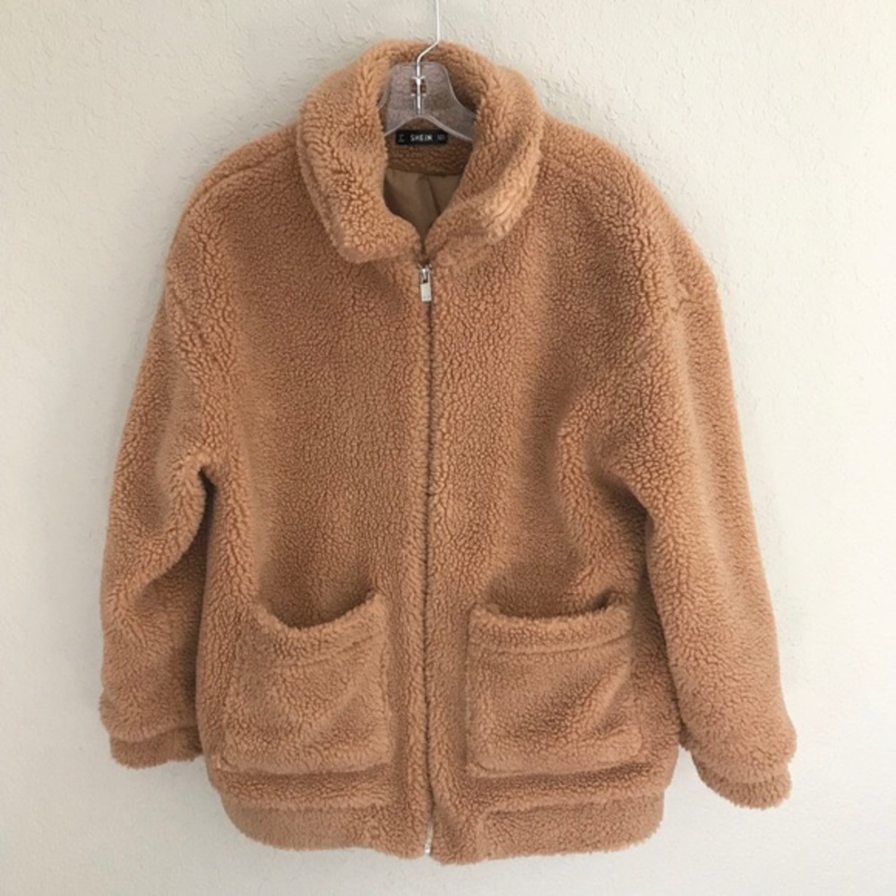 Shein Teddy Sherpa Coat